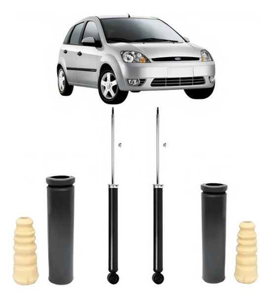 Par Amortecedor Traseiro Fiesta Sedan Hatch 2003 A 2014+ Kit 0 Par Amortecedor Traseiro Fiesta Sedan Hatch 2003 A 2014+ Kit 0