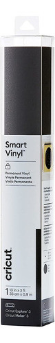 Vinilo Permanente Para Cricut - 90cm - Negro Brillante 0
