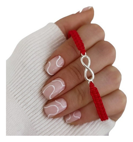 Pulsera Infinito Macrame Plata 925 0