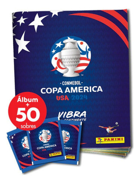 Álbum + 50 Sobres - Copa América Usa 2024 Panini 0