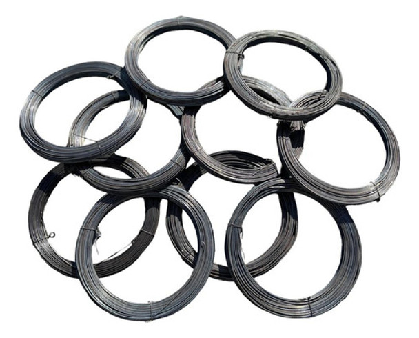 10 Rollos De Alambre Fardo Negro Recocido N°16 (10kg) 0