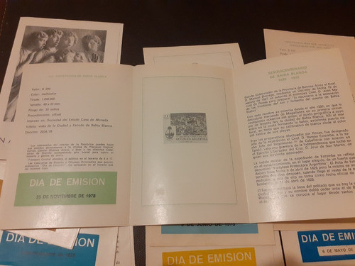 Lote 9 Avisos De Emisión Sin Estampilla. Año 1978 0