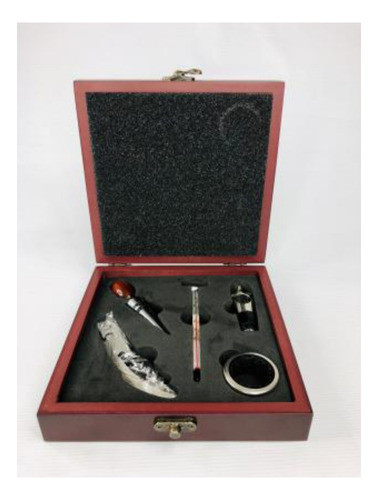 Accesorios Para Vino En Caja De Madera 0