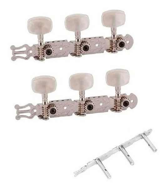 Tarraxa Para Violão Aço Pino Fino Deval Cromada 0