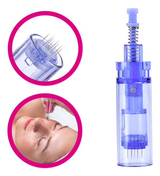 Kit 5 Cartuchos Azul 12 Agulhas Dermapen Dr Pen Env Imediato 0 Kit 5 Cartuchos Azul 12 Agulhas Dermapen Dr Pen Env Imediato 0