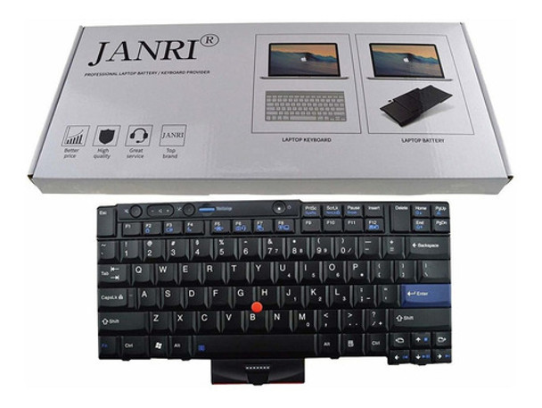 Janri - Teclado De Repuesto Para Portátil Lenovo Thinkpad 0