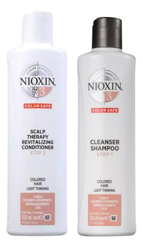 Kit Shampoo + Acondicionador Sistema 3 Nioxin 300 Ml 0