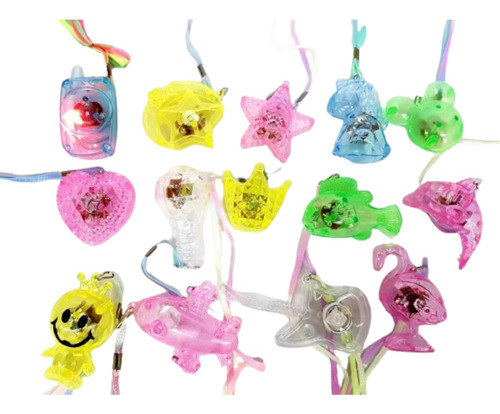 15 Colgantes Luminosos Surtidos Cotillón Luminoso 0