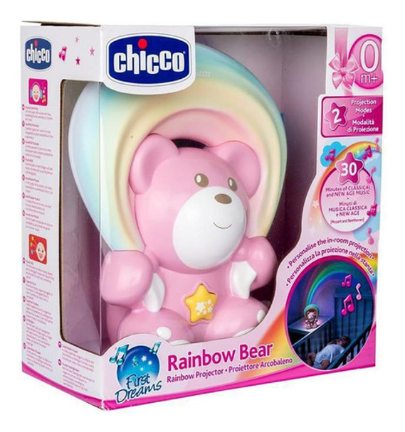 Nuevo Oso De Juguete Chicco Original Luz Habitacion Del Bebe 0