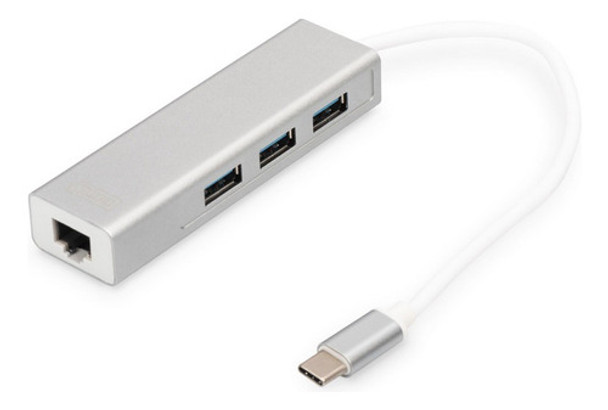 Hub Usb Tipo C 3 Puertos Usb 3.1 3.0 + Lan Ethernet Gigabit® 0