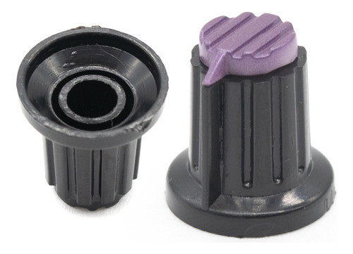 10 Perillas Potenciometro Violeta 18mm Alto X 20mm 0