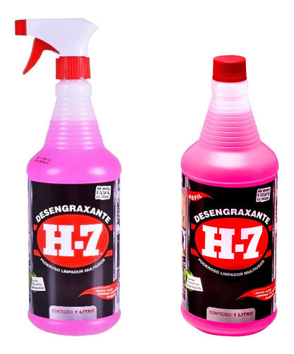 Desengraxante Multiuso Spray Com Refil 1 Litro H-7 0