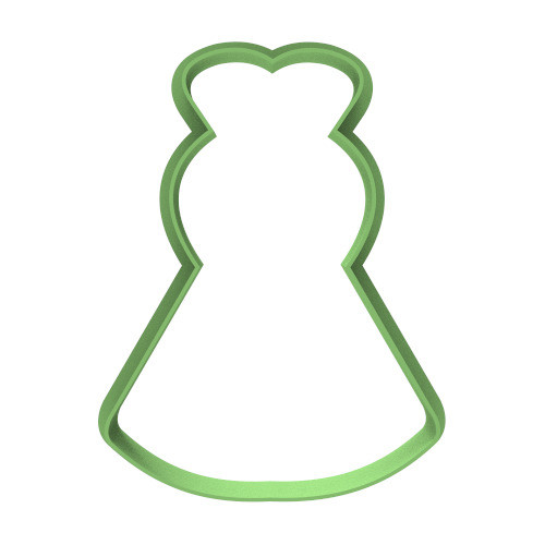 3351 Silueta Vestido Cortante Para Galletas 0