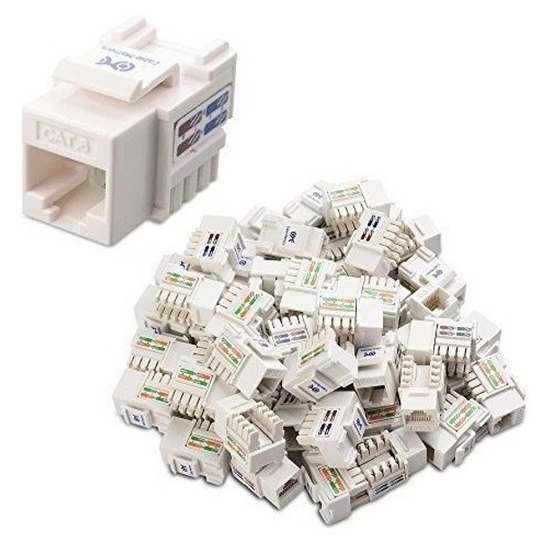 Conecto Rj45 Cat6 Blanco Paquete De 50 0