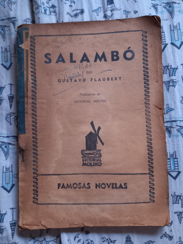 Salambó Gustavo Flaubert Editorial Molino 0