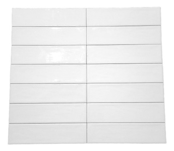 Ceramica Acuarela Iceland 7,7 X 30,5 Blanco Brillante 0