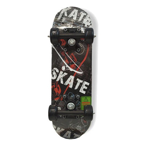 Skateboard Patineta 43cm Mini Skate Verde Ik0455 0