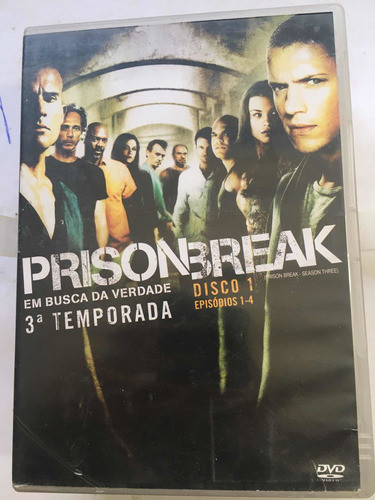 Prison Break 3° Temporada Completa Dvd Original Usado 0