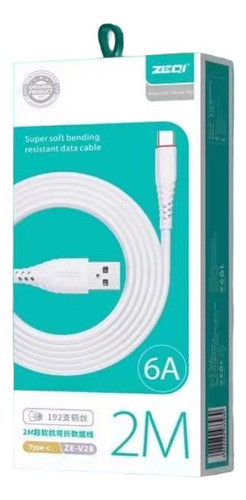 Zeqi Cable De Datos (usb - Usb-c) 2m     Model: Ze-v28 0