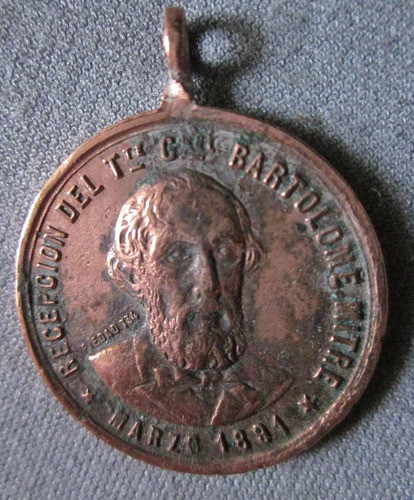 Bartolome Mitre Medalla Antigua 0