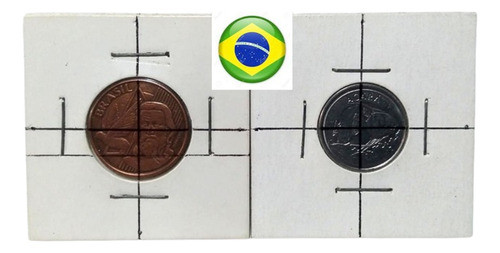 2 Monedas Con Giro - Brasil 0