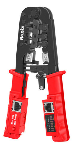 Alicate Para Terminales Modulares Con Probador Ronix 0