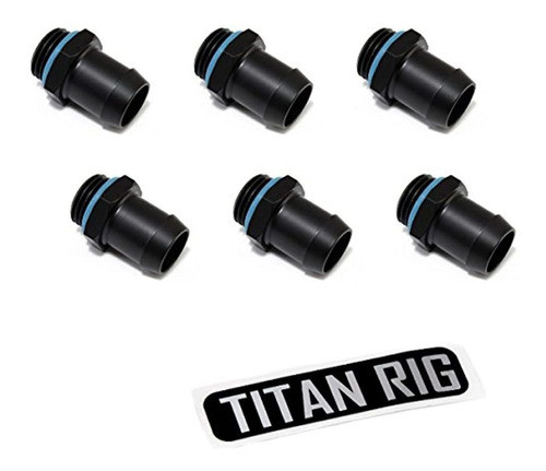 Xspc G14 A 12 Barb Fitting Para Soft Tubing Matte Black 6pac 0