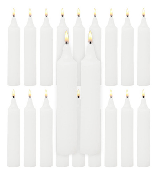 Velas Pequeas De Hechizo Blanco De 4 Pulgadas, Velas Cortas 0