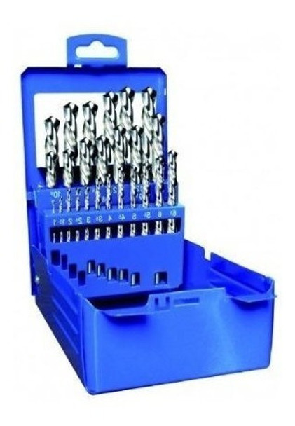 Juego De 25 Mechas Hss Rectif 1-13mm En Caja Metalica- Ynter 0