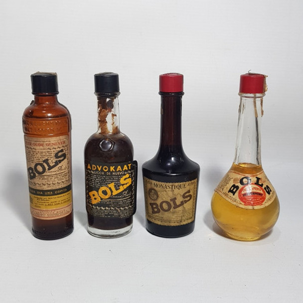 Antiguas Botellas Bols Mini Lote X 4 Mag 62369 0