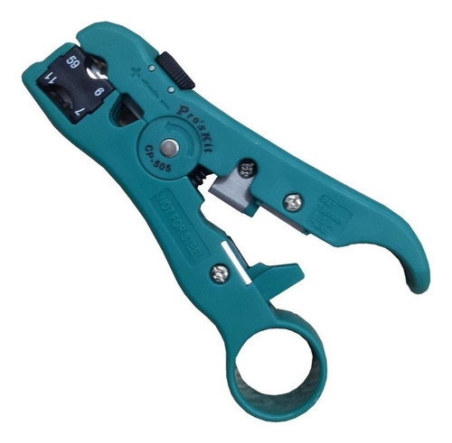 Pelacable Rotativo Coaxil Tv Rg6-11 Red Utp Proskit Cp-505 0