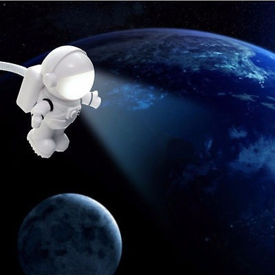 Luz Nocturna Usb Luz Led Lámpara Espacio Astronauta Noche Le 0