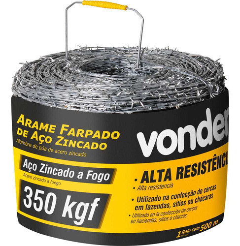 Arame Farpado 350 Kgf 500 M Vonder 0