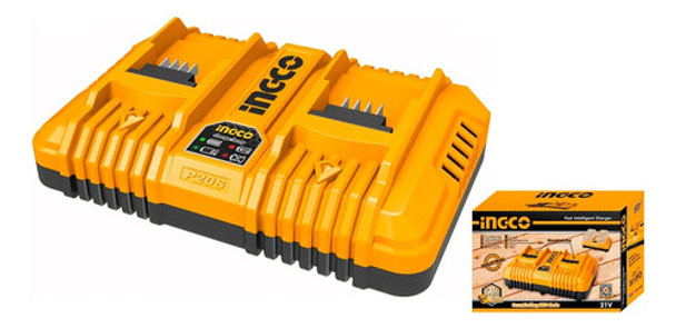 Cargador Rapido X2 Bateria P20s 20v 110v-240v Ingco Fcli2024 0