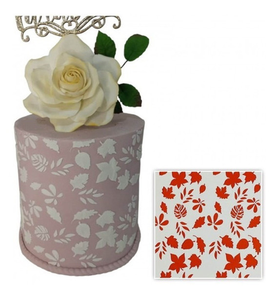 Stencil Acabamento Diversas Folhas Dn59 0
