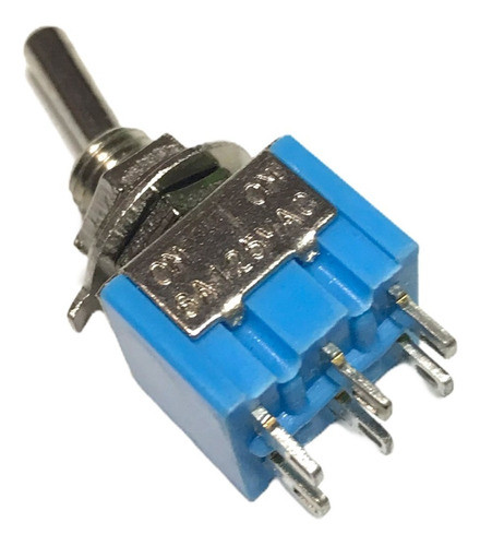 10 Unidades Llave Palanca 6 Patas Doble Inversora On On Dpdt 0