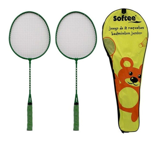 Par De Raquetas Badminton Softee Junior Juego Niños 0