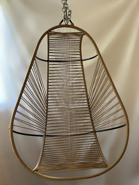 Silla Colgante Tejida De Mimbre 0