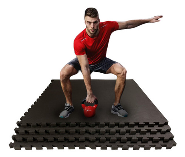 Kit 12 Tatame Eva Borracha 20mm Piso Academia 100x100x2cm 0