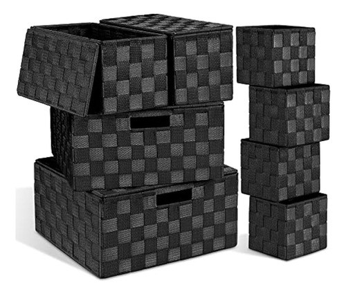 Cestas De Almacenamiento Lovstorage Con Tapas Para Organizar 0