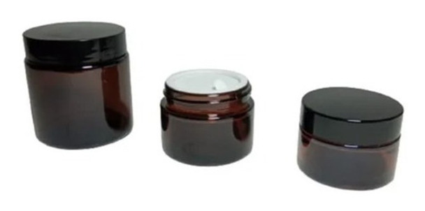 Pote Vidrio 10 Gramos Ambar C/contratapa(pack X 10 Unidades) 0 Pote Vidrio 10 Gramos Ambar C/contratapa(pack X 10 Unidades) 0