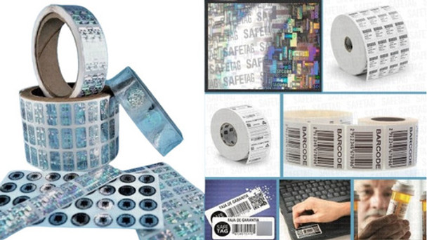500 Etiquetas Void Fajas Seguridad Personalizadas Hologramas 0