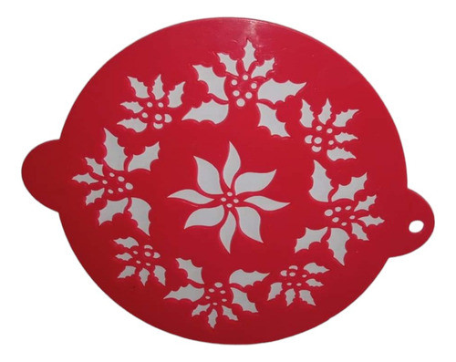 Disco Decorador Navideño De Tortas Marcador Reutilizable 0