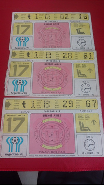 Entrada Mundial 78 Argentina-italia 0