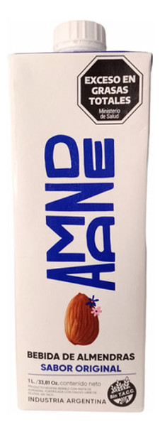Bebida Almendra Amande Original 1 Lt Sin Tacc Sin Azucar 8u 0