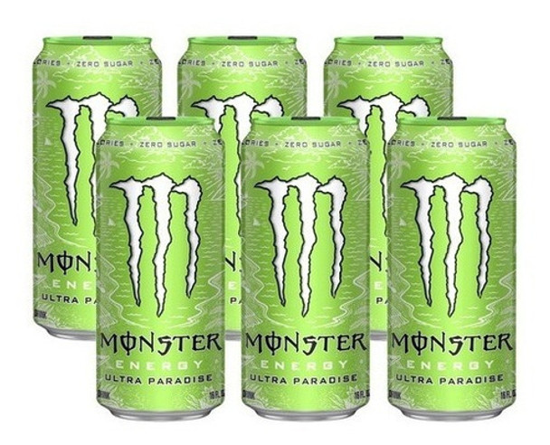 Energizante Monster Energy Ultra Paradise X 473ml X 6 Latas 0 Energizante Monster Energy Ultra Paradise X 473ml X 6 Latas 0