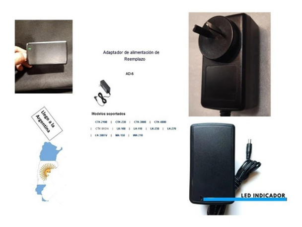 Transformador O Fuente Para Casio Ct-656  (ad-5) 0