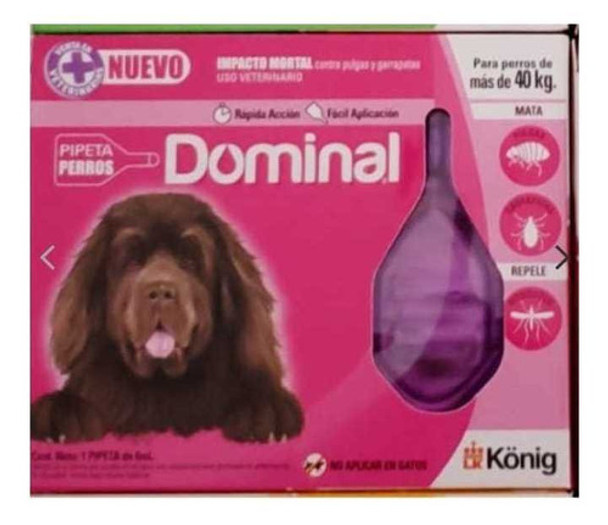 Pipeta Antipulgas Y Garrapata Dominal Perros Mas De 40kg 0