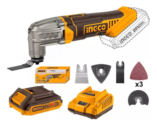 Multifuncion 20v + Bat + Carg Multi Tool Ingco Cmli2022 0