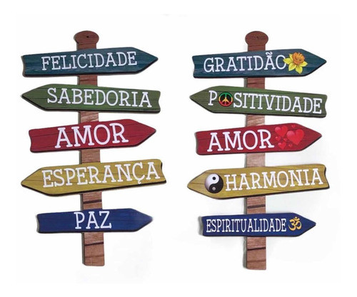 Setas De Direção Paz Harmonia E Positividade 0